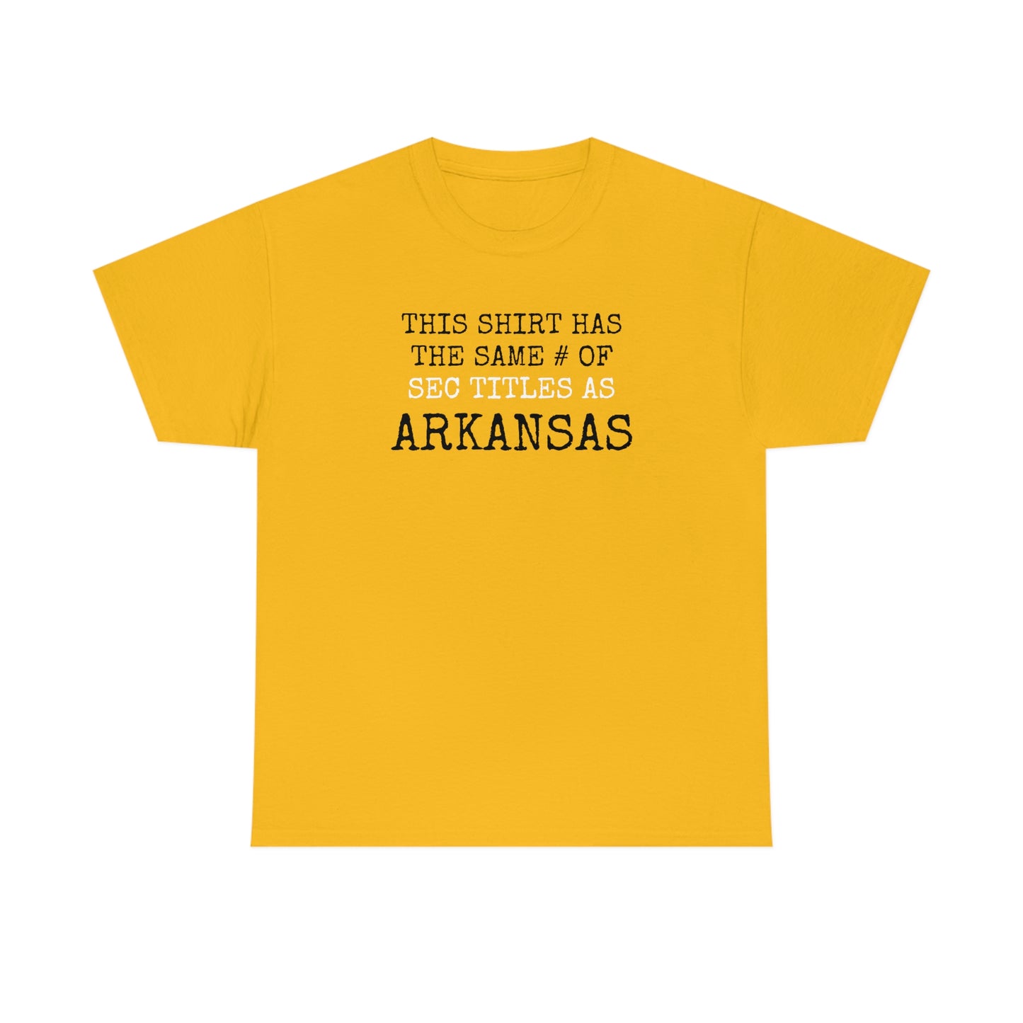 SEC TITLE COUNT - SHIRT v ARKANSAS