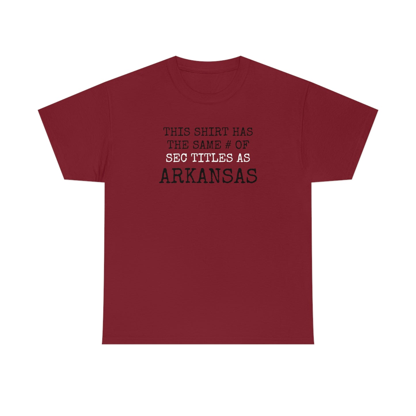 SEC TITLE COUNT - SHIRT v ARKANSAS