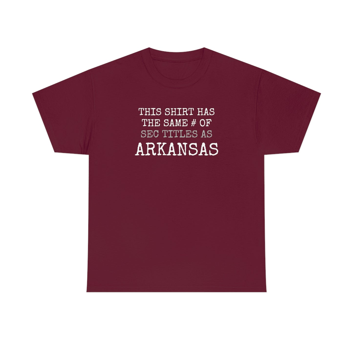 SEC TITLE COUNT - SHIRT v ARKANSAS